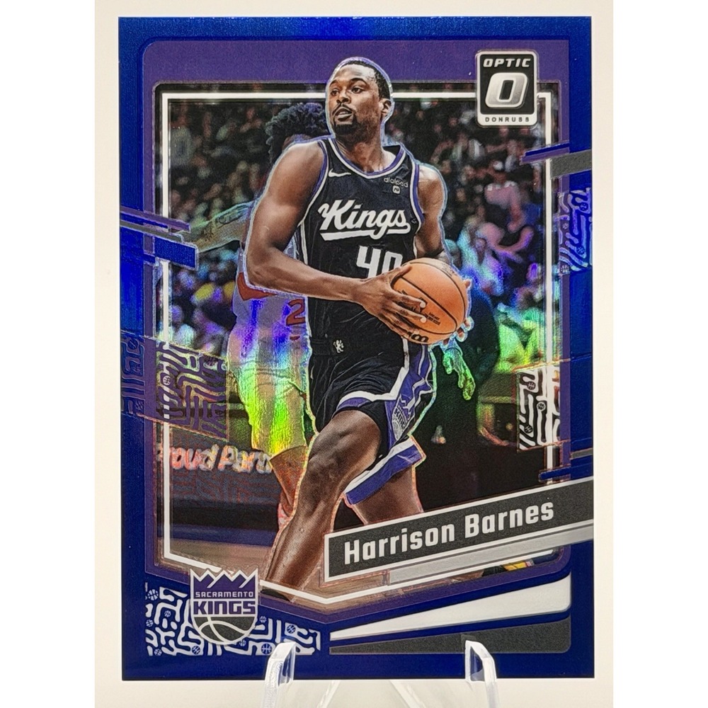 2023-24 Donruss Optic Harrison Barnes Blue Prizm /49 #47 Sacramento Kings
